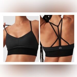 ALO Yoga  Lavish Bra Glossy Black / Medium